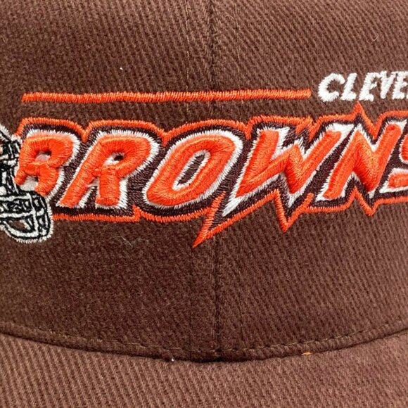 Cleveland Browns Vintage Late '90s NFL "3-D Browns" NOS Cap from Logo Athletic - Picture 4 of 6